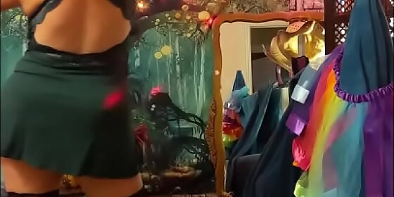 hotwife steffi green chemise pussy dance