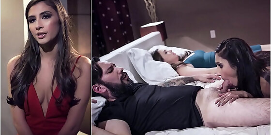 man requests escort gianna dior to roleplay wife chanel preston as she lies nearby during sex