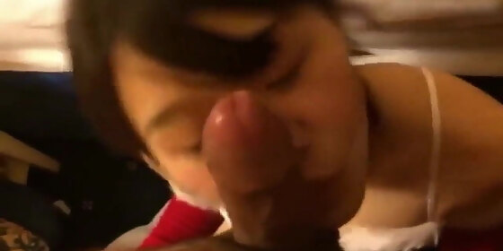 Tiny Asian Girl Sucking Big Cock
