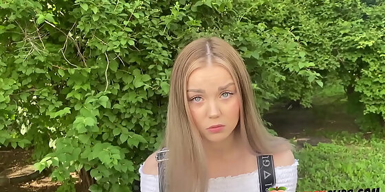 spotted super horny blonde alexa mills outdoor