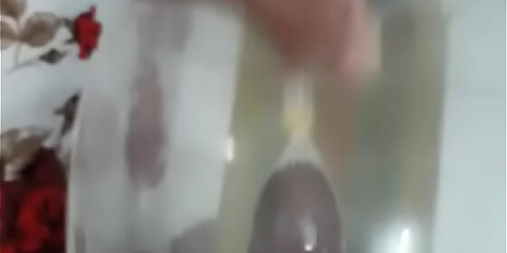 milk stick filling the balloon