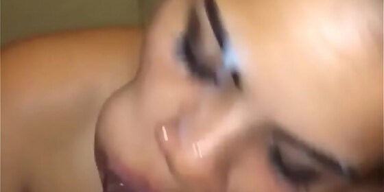 cum shot to the face with some fire head