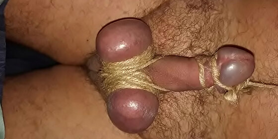 jpfrenchiebdsm bdsm self cbt session 2 self cbt playing with ropes