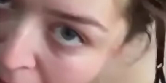 video of a very horny woman sucking until the guy comes in her face if anyone knows her or knows her name leave it in the comments