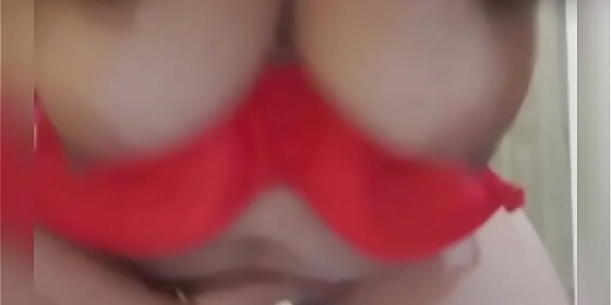 sexy indian aunty stripping in video call