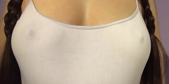 No Tits Wet Shirt - Teasing My Nipples With Ice Cc Porno HD SEX Porn Video 3:45