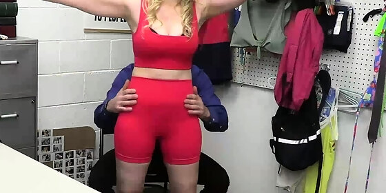 milf shoplifter fucked hard by the officer
