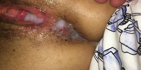 pushing out sloppy second cream pie of the day fat clit