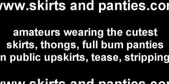 let me give you a close look up my skirt