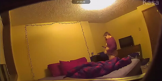 caught pregnant on hidden cam masturbating with strap on
