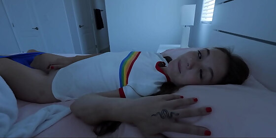 sishd hot teen stepsister mira monroe surprised her stepbrother that she masturbate to make herself feel better