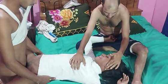 threesome fuck adventure with cuties a girl two guys best porn hanif and popy khatun and manik mia