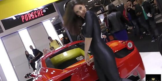 hot latina in rubber lennigs