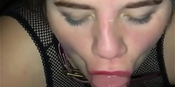 cumslut wife swallows cum