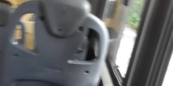 with the stick on the bus