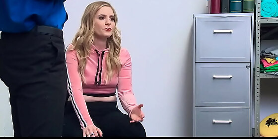 innocent chubby blonde girl shoplifter punish fucked hard