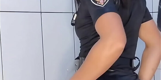 naughty cop peeing
