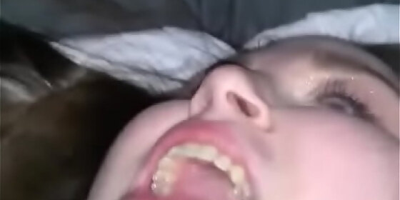 creampie eating spit roast
