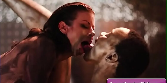 naughty lesbian sluts alexis fawx ana foxxx covered in wet dirt eating pussy and make each other cum