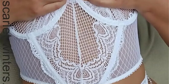 sexy teacher in white lingerie wants to be your special slut joi