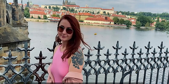 czech pickup redhead russian tourist public blowjob sex kleomodel