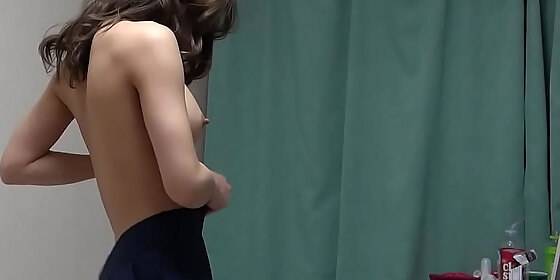 japanese girl hina nanase undressing her uniform
