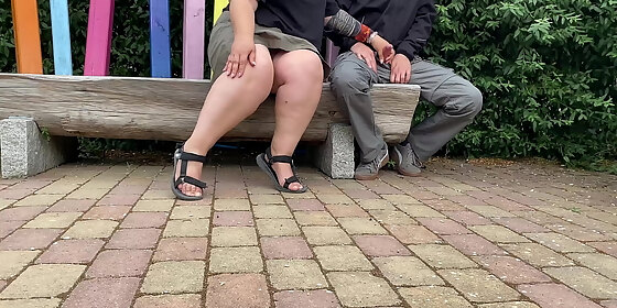 stranger milf gives me a cock in a public park