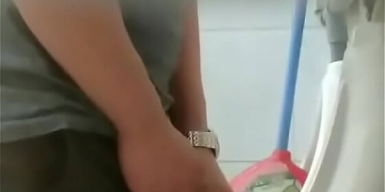 sneaky straight guy peeing