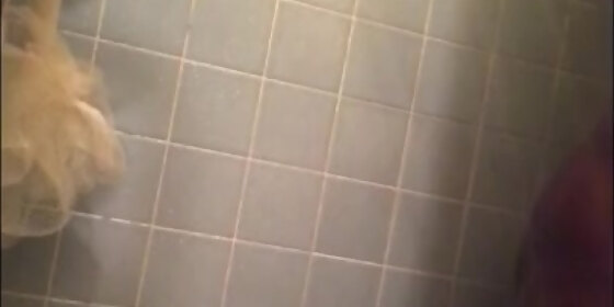 sexy chubby ebony college girl taking a nice shower beautiful ass