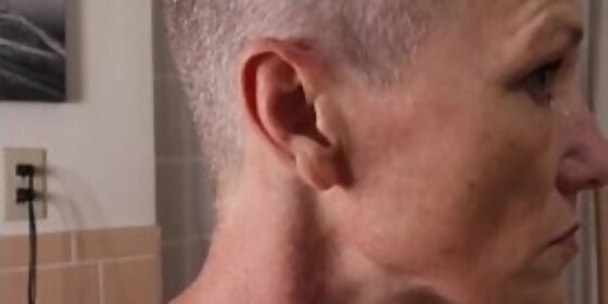 head shaving and smoking