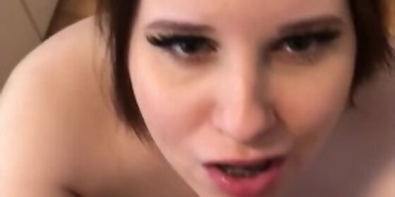pov girlfriend blowjob ends up in a perfect facial cumshot ellie lush