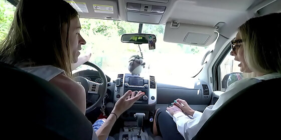 horny driving instructor has hot milf sex with hung student