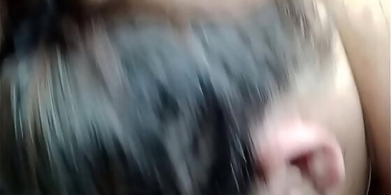 ex wife sucking my soft cock in the car