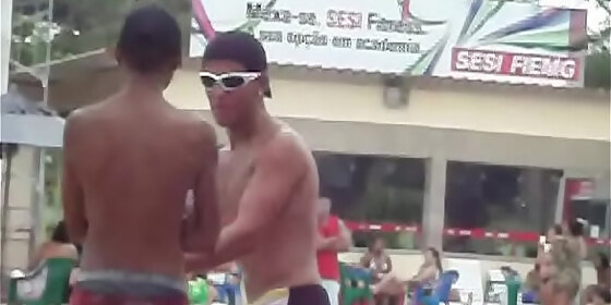 hot swimwear at the pool club