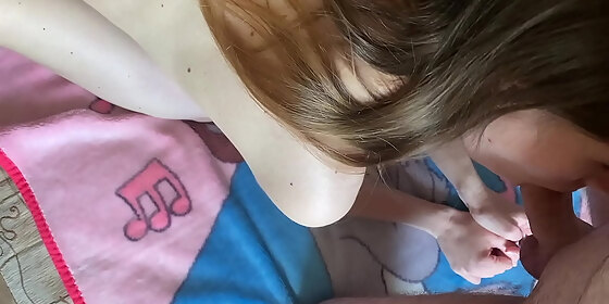 amateur brunette pov blowjob