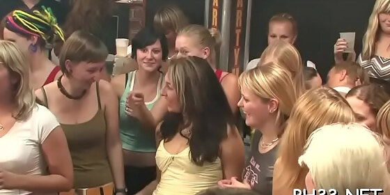 blond cute waiter leaking puss