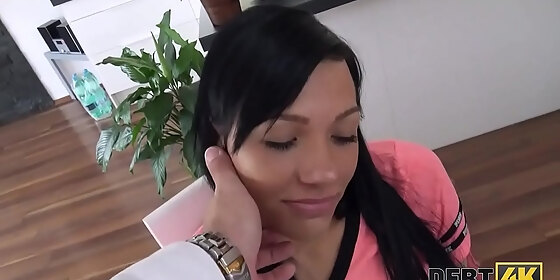 debt4k the young unemployed girl is ready to fuck for her new clothes