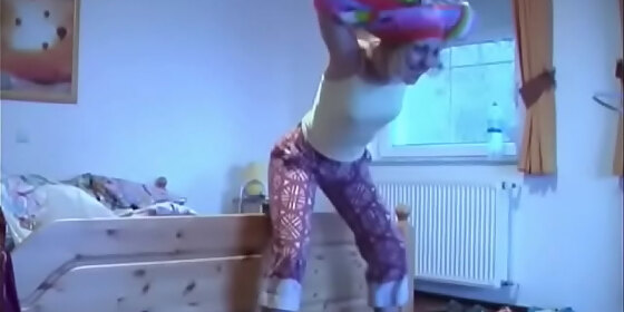 fresh blonde jessika is slowly getting naked just for fun