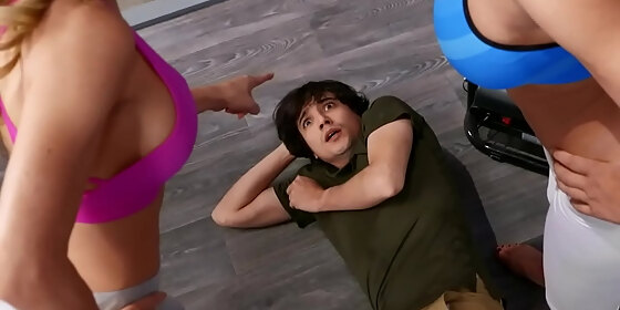 busty milf pounded by pervy little guy for cum in mouth