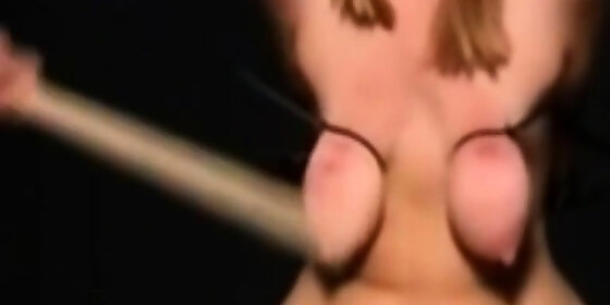 hard nipple treatment in my bdsm studio