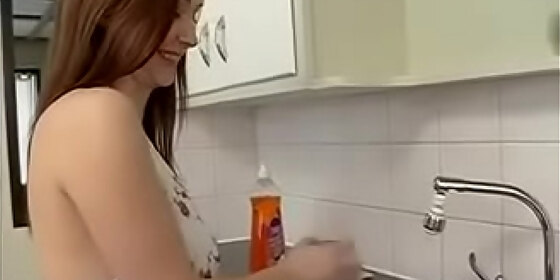 mature woman fucked in the kitchen