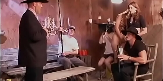 hot and furious jewel denyle catches cowboy and makes him fuck her hard on the bench