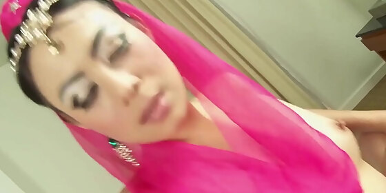 thai slut get a cock in her ass and cunt