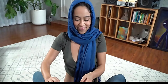 muslimsfuck hijab riding stepbro s big cock