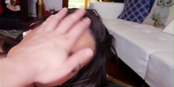 teen babe pov sucks and tugs dick