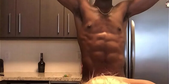 white slut cums over for breakfast