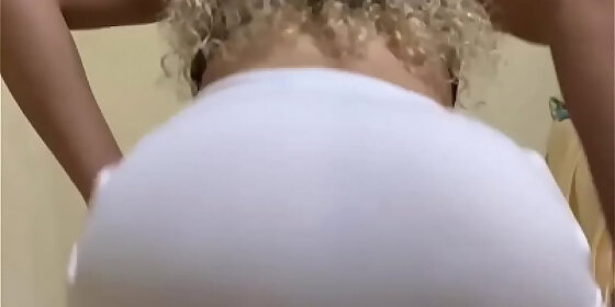 fucking the hot curly girl in a mini skirt until she cums