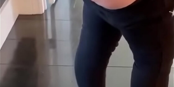 hot asuncena showing where her tail got hurt