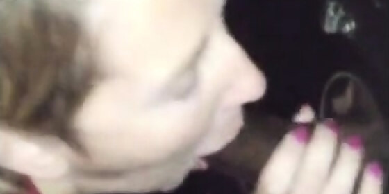 husband takes his mature wife to a gloryhole