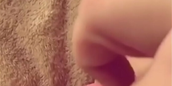 wife playing with her self